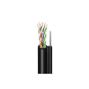 Кабель мережевий FinMark FTP CAT5e 4P 24AWG PE-MR B 305m Drum, зовнішній, трос 7х0,5 мм (279681)