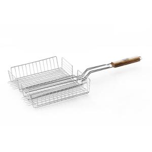 Решётка для гриля СИЛА з високим бортом та антипригарним покриттям 56x31x24x5,5см (960402)