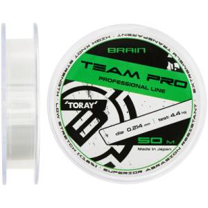 Волосінь Brain Team Pro 50m (clear) 0.214mm 4.4kg (1858.26.88)