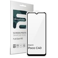 Стекло защитное Armorstandart Full Glue HD Xiaomi Poco C40 Black (ARM66956)