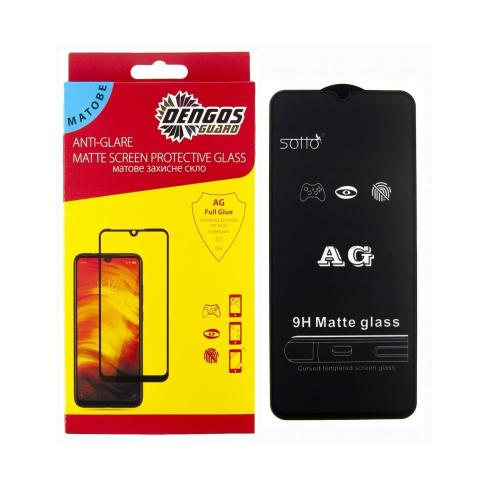 Стекло защитное Dengos Full Glue Matte Infinix Smart 6 black frame (TGFG-MATT-42)