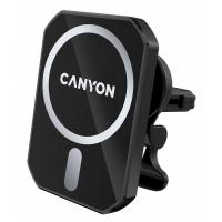 Универсальный автодержатель Canyon Magnetic car holder and wireless charger, C-15-01, 15W (CNE-CCA15B01)