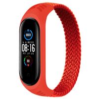 Ремешок для фитнес браслета BeCover Elastic Nylon Style для Xiaomi Mi Smart Band 5/6 (Size S) Red (706144)