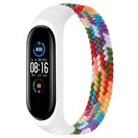 Ремешок для фитнес браслета BeCover Elastic Nylon Style для Xiaomi Mi Smart Band 5/6 (Size L) Rainbow (706165)