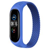 Ремешок для фитнес браслета BeCover Elastic Nylon Style для Xiaomi Mi Smart Band 5/6 (Size L) Deep Blue (706160)