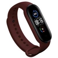 Ремінець до фітнес браслета BeCover Silicone для Xiaomi Mi Smart Band 5/6/7 Red Wine (705557)