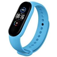 Ремешок для фитнес браслета BeCover Silicone для Xiaomi Mi Smart Band 5/6/7 Light Blue (707653)