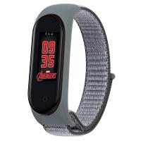 Ремешок для фитнес браслета BeCover Nylon Style для Xiaomi Mi Smart Band 5/6 Gray-Black (705423)