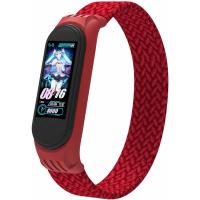 Ремінець до фітнес браслета Armorstandart Braided Solo Loop для Xiaomi Mi Band 4/5/6 Red size S (ARM59182)