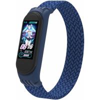 Ремешок для фитнес браслета Armorstandart Braided Solo Loop для Xiaomi Mi Band 4/5/6 Blue size M (ARM58764)