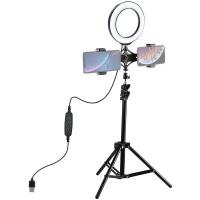 Набор блогера Puluz Ring USB LED lamp 6.2"+ tripod 1.1m (PKT3036)