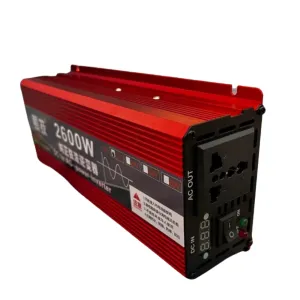 Преобразователь напряжения/инвертор с чистой синусоидой 12 DC - 220 AC 2600W max CJ-2600, цифровой индикатор