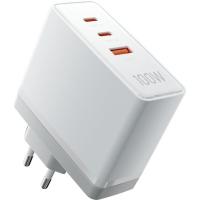 Зарядний пристрій Vention 3xUSB 100W GaN (2хUSB-C+USB-A) white (FEGW0-EU)