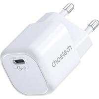 Зарядний пристрій Choetech 1хUSB-C 30W PD QC3.0 PD5007 white (PD5007-EU-WH)