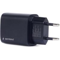 Зарядний пристрій Gembird USB-A + USB-C (PD 18W + QC3.0 18W) (TA-UQC3-03)