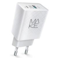 Зарядное устройство MAKE 20W PD+QC White (MCW-324PWH)