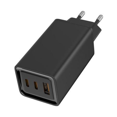 Зарядное устройство ColorWay GaN3 Pro Power Delivery (USB-A + 2 USB TYPE-C) (65W) (CW-CHS039PD-BK)