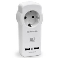 Зарядное устройство REAL-EL 2*USB 15W (CS-30)