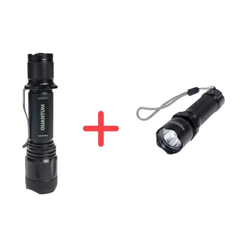 Ліхтар Quantum Techno 10W LED + ПОДАРУНОК QM-FL1043 (QM-FL1010-CB-PR1)