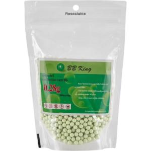 Страйкбольные шарики BB King Tracer Green 6мм 0,28г 2000шт/уп (1401.00.07)