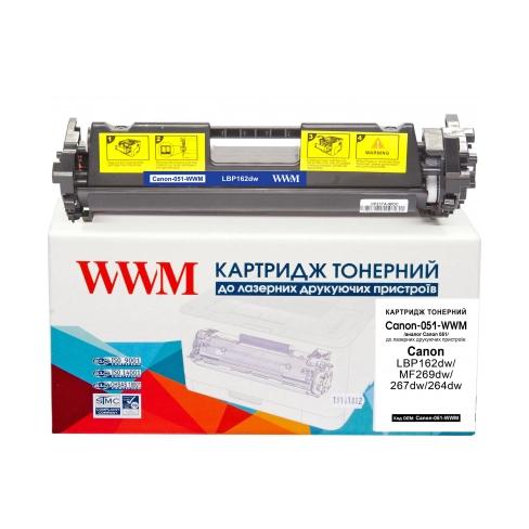 Картридж WWM для Canon 051, LBP162dw/MF269dw/267dw/264dw (Canon-051-WWM)