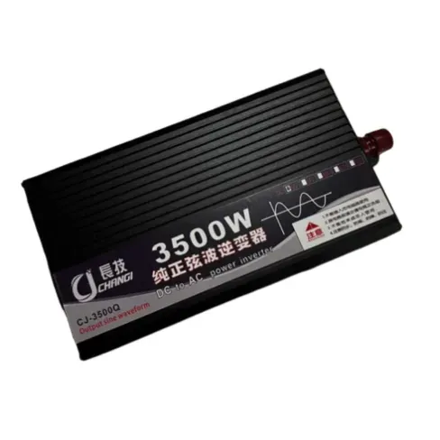 Перетворювач напруги/інвертор з чистою синусоїдою 12 DC - 220 AC 3500W max CJ-3500, цифровий індикатор