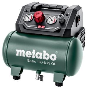 Компрессор Metabo BASIC 160-6 W OF безмасляный, 900Вт, 6л, 160л/мин, 8бар. (601501000)