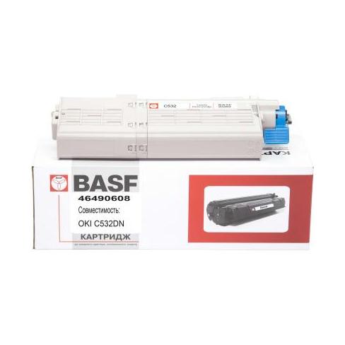 Тонер-картридж BASF OKI C532/542, MC563/573 Black 46490608 (KT-46490608)