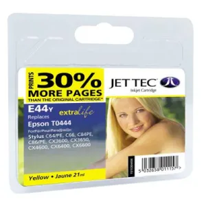 Картридж Jet Tec Epson Stylus C64/C84 Yellow (110E004404)