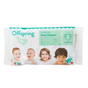 Підгузки Offspring розмір S, 3-6 кг, 3 шт. (DP-OI-FTT-S3P)