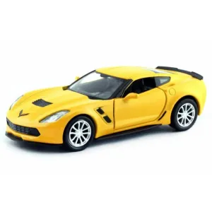Масштабная модель автомобиля Uni-Fortune CHEVROLET CORVETTE C7 желтый (554039М(С))