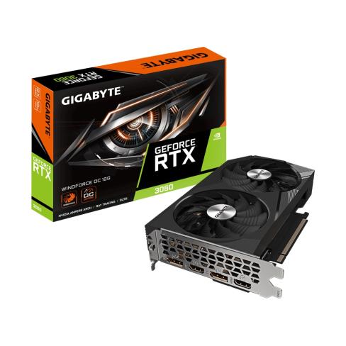 Видеокарта GIGABYTE GeForce RTX3060 12Gb WINDFORCE OC (GV-N3060WF2OC-12GD 2.0)