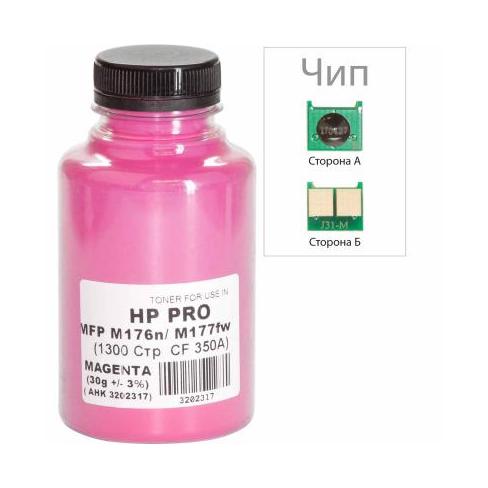 Тонер HP Pro MFP M176n/176fw 30г Magenta +chip AHK