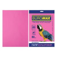 Бумага Buromax А4, 80g, INTENSIVE crimson, 20sh (BM.2721320-29)