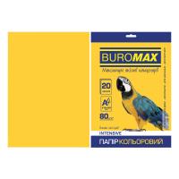 Бумага Buromax А4, 80g, INTENSIVE gold, 20sh (BM.2721320-23)