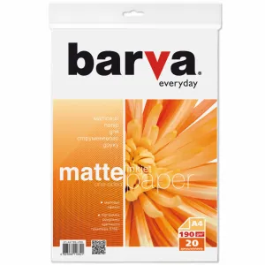 Фотобумага Barva A4 Everyday matted 190г 20с (IP-AE190-290)