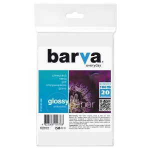 Фотобумага Barva 10x15 Everyday 180г Glossy 20с (IP-CE180-286)
