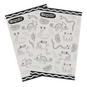 Набор для творчества Crayola Раскраски-наклейки Рептилии в тропическом лесу С карандашами (15754-A)