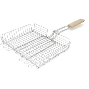 Решётка для гриля Voltronic з високим бортом 31х25х5 см (YT-CB15)