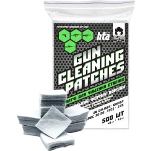 Патч для чистки оружия HTA 7.62 мм калібр 30 (308, 30-06, 300) - 338 квадратні 500 шт (HTA4212)