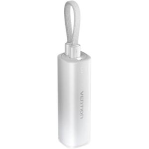 Батарея універсальна VENTION 5000mAh 20W PD, USB-C In/Out, Lightning In/Out, with cable, Gradient Gray (FHWM0)