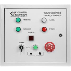 Автоматический ввод резерва (АВР) Konner&Sohnen KS ATS 4/63D-Inverter, 230/400В, 230В 14,5кВт, 63А, 400В 41,5кВт (KSATS4/63D-INVERTER)