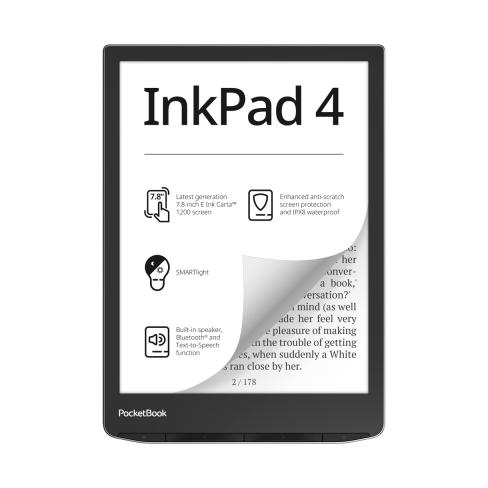 Електронна книга Pocketbook 743G InkPad 4, Stardust Silver (PB743G-U-WW)