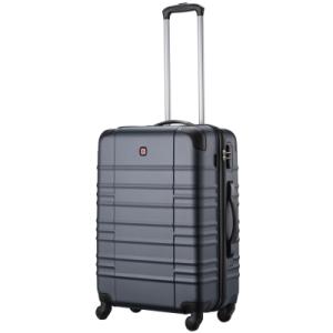 Валіза Wenger Amplar, середня, пластик, 4 колеса, синя (653147)