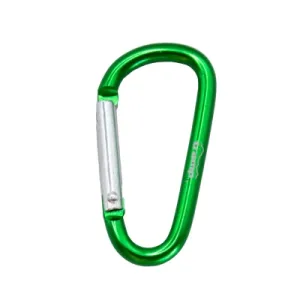 Карабін туристичний Tramp Набір 10 шт без муфти 5 cм Green (UTRA-298-green)