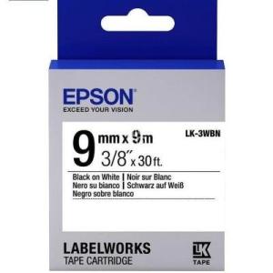 Лента для принтера этикеток Epson LK3WBN (C53S653003)