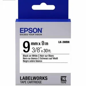 Лента для принтера этикеток Epson LK3WBN (C53S653003)