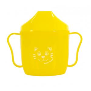 Поильник-непроливайка Baby Team со спаутом желтый 180 мл (5007_желтый)