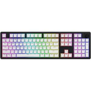 Клавіатура Hator Skyfall 100 Aurum Lemon RGB Wireless/Bluetooth/USB UA Black/White (HTK3100UA)