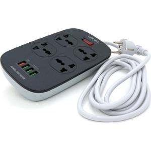 Сетевой фильтр питания LDNIO SC4407, 3 роз+4USB (SC4407)